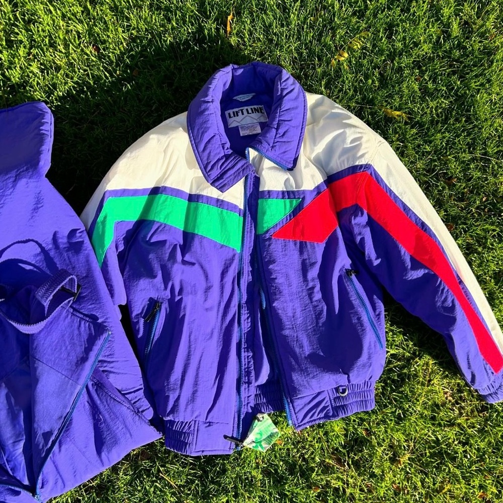 Vintage 80's 2 piece ski outfit